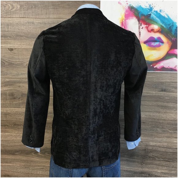 Joseph Abboud Mens Blazer Sport Coat‎ Two Button Casual Jacket 42R Velvet Suits - Picture 6 of 13